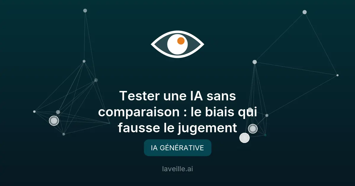 Tester une IA sans comparaison : le biais qui fausse le jugement