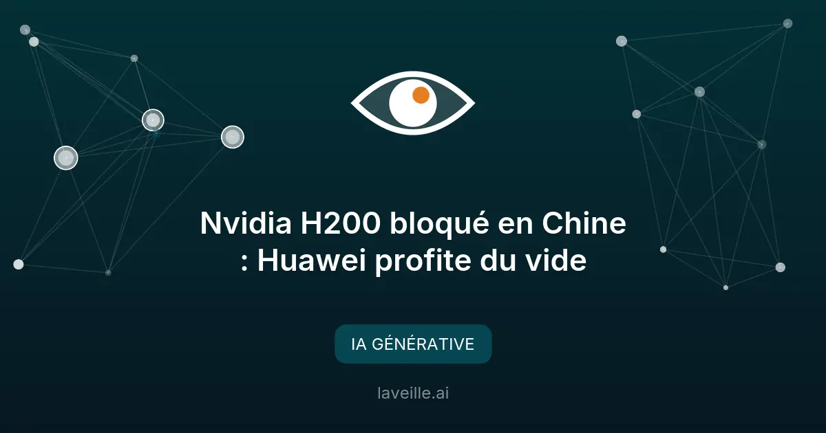 Nvidia H200 bloqué en Chine : Huawei profite du vide