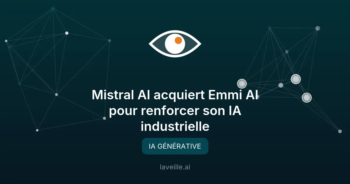 Mistral AI acquiert Emmi AI pour renforcer son IA industrielle