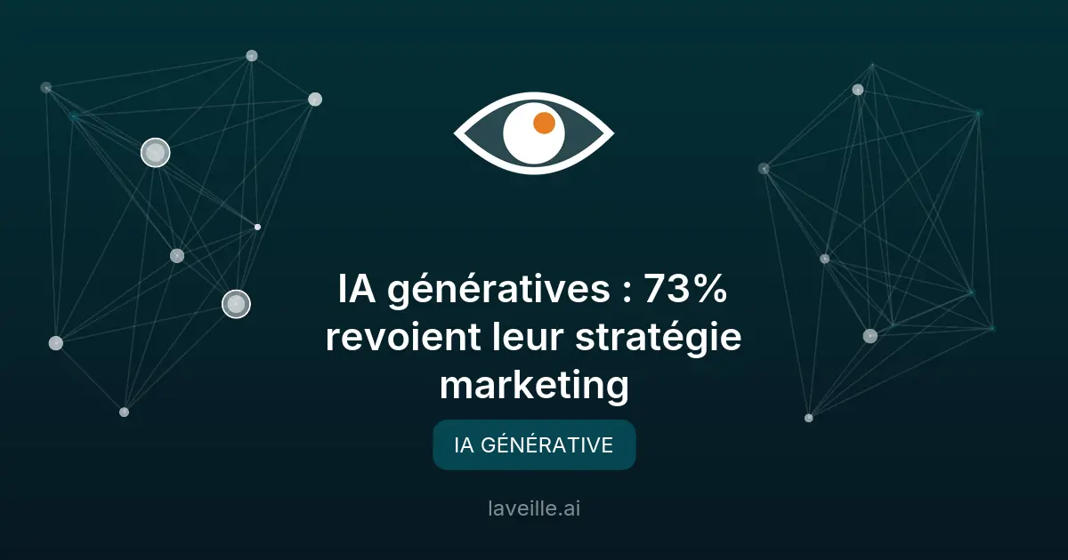 IA génératives : 73% revoient leur stratégie marketing