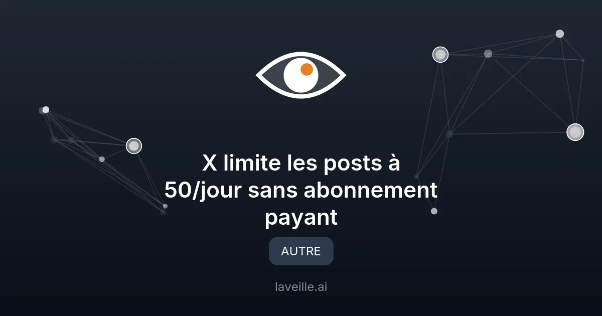 X limite les posts à 50/jour sans abonnement payant