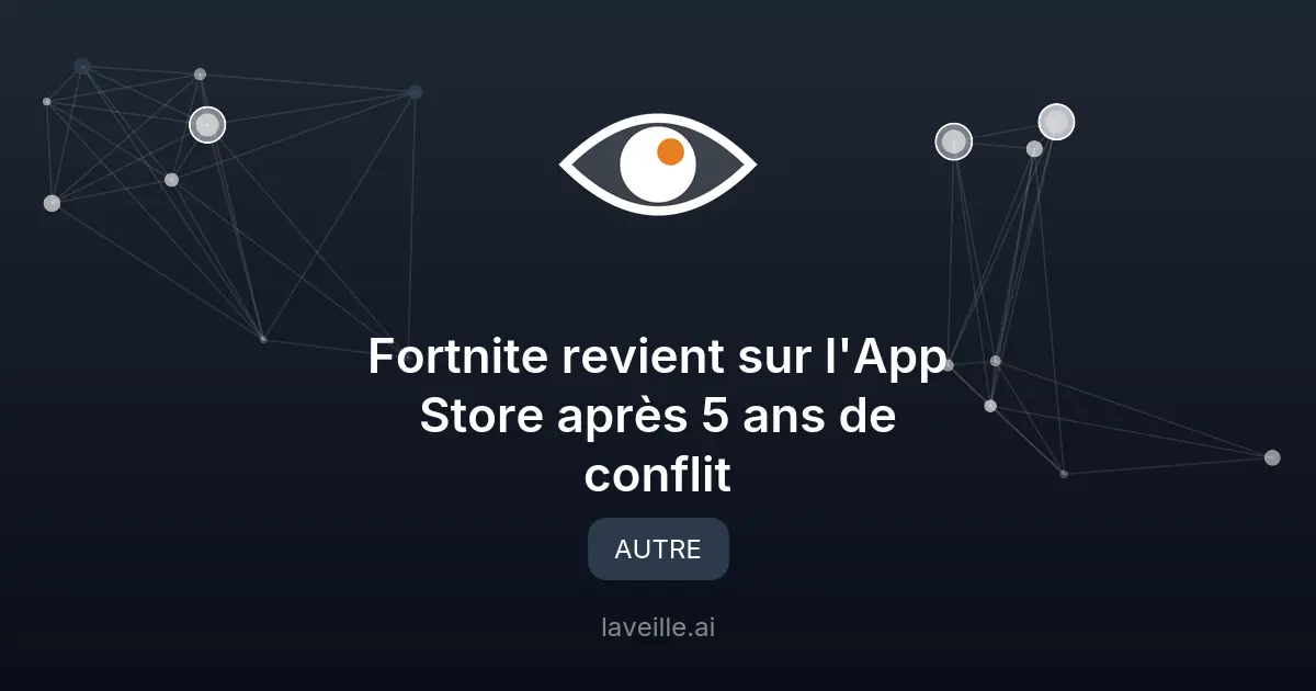 Fortnite revient sur l'App Store après 5 ans de conflit