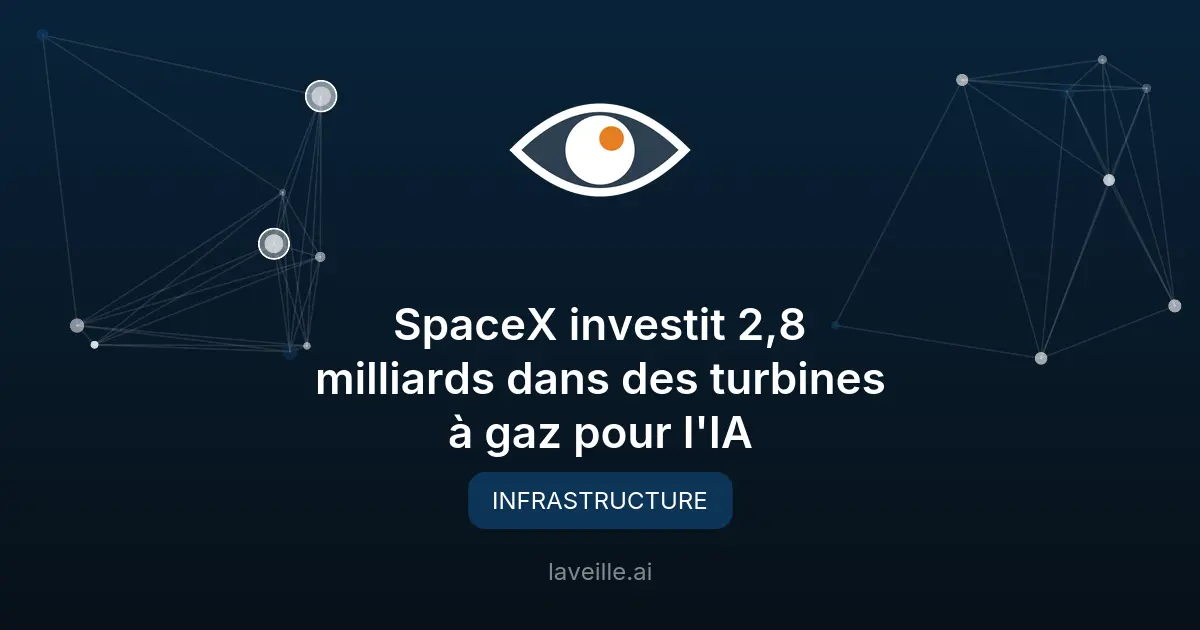 SpaceX investit 2,8 milliards dans des turbines à gaz pour l'IA