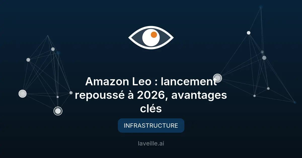 Amazon Leo : lancement repoussé à 2026, avantages clés