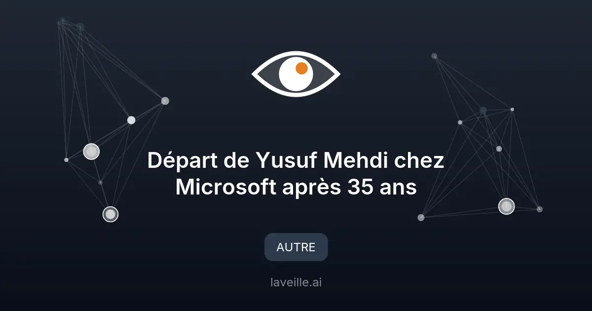 Départ de Yusuf Mehdi chez Microsoft après 35 ans