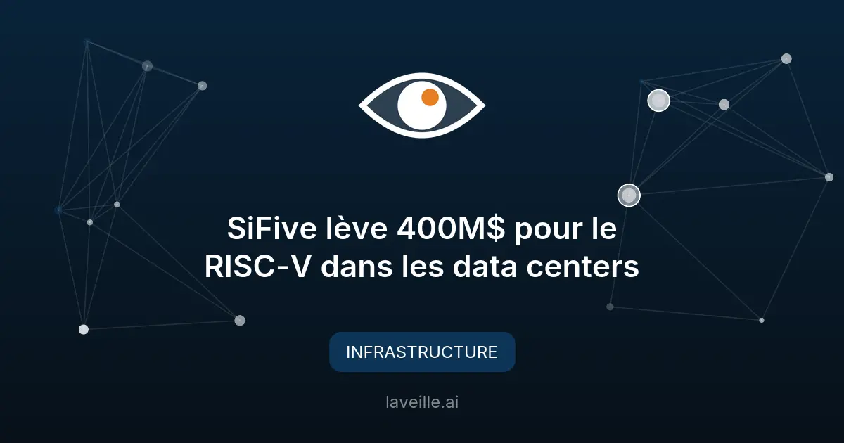 SiFive lève 400M$ pour le RISC-V dans les data centers