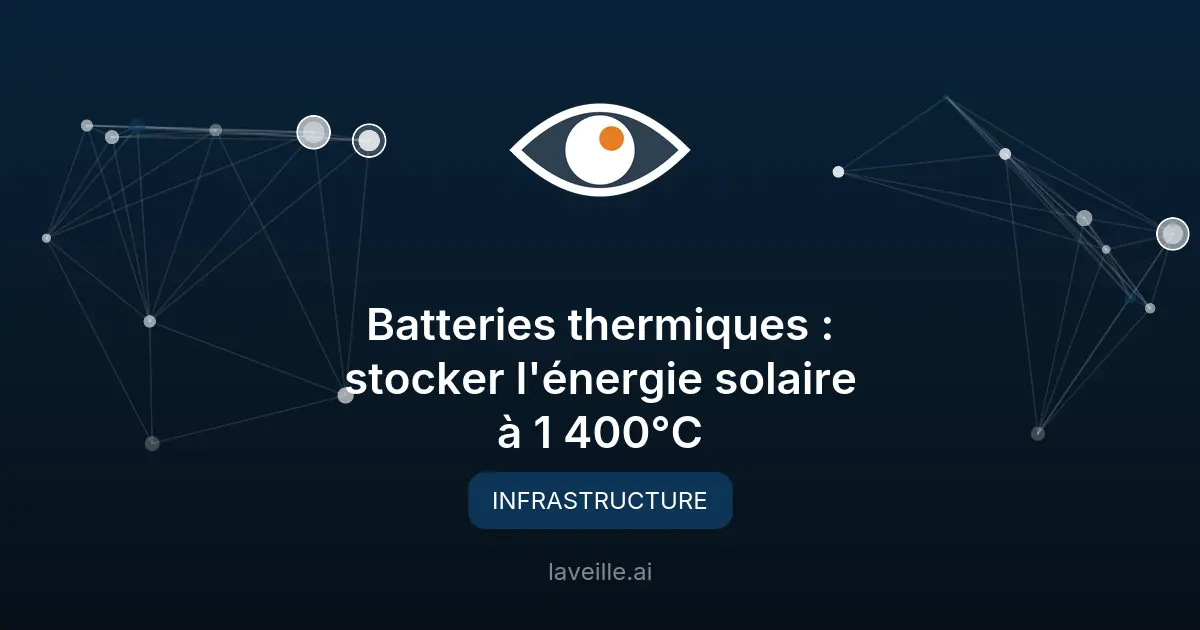 Batteries thermiques : stocker l'énergie solaire à 1 400°C