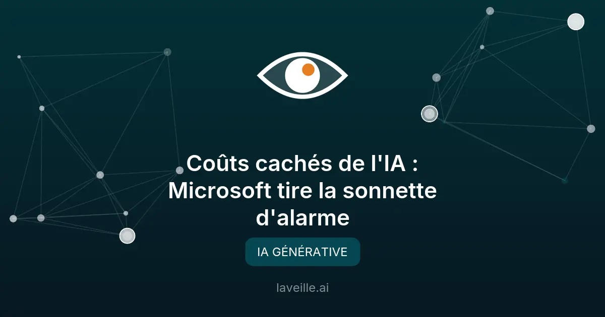 Coûts cachés de l'IA : Microsoft tire la sonnette d'alarme
