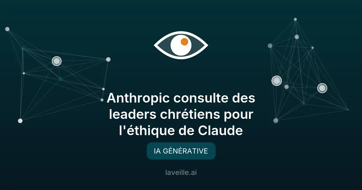 Anthropic consulte des leaders chrétiens pour l'éthique de Claude