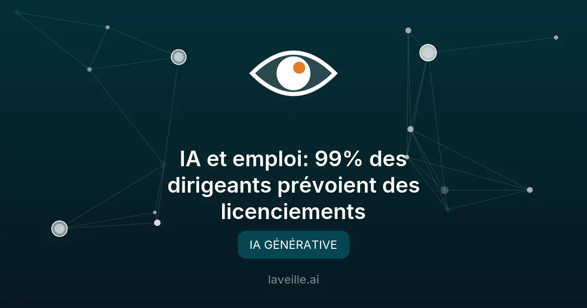 IA et emploi: 99% des dirigeants prévoient des licenciements