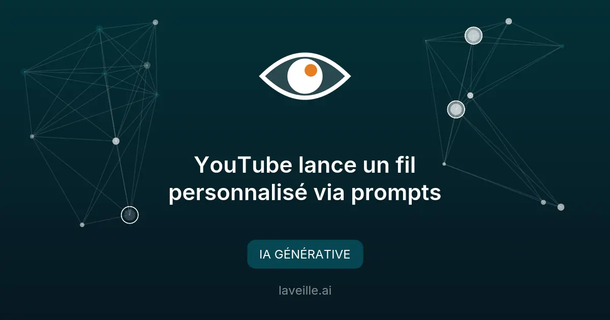 YouTube lance un fil personnalisé via prompts
