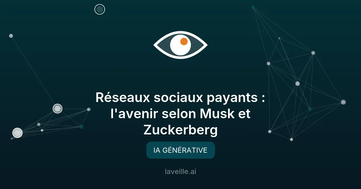 Réseaux sociaux payants : l'avenir selon Musk et Zuckerberg