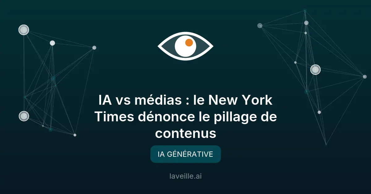 IA vs médias : le New York Times dénonce le pillage de contenus