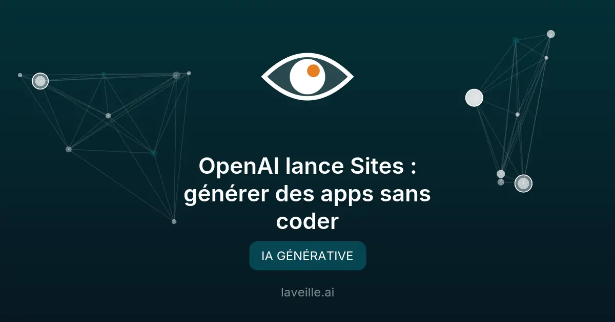 OpenAI lance Sites : générer des apps sans coder