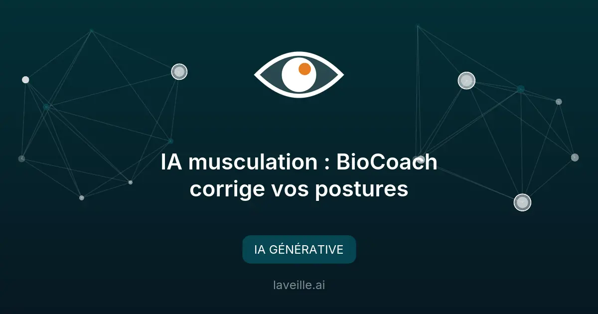 IA musculation : BioCoach corrige vos postures