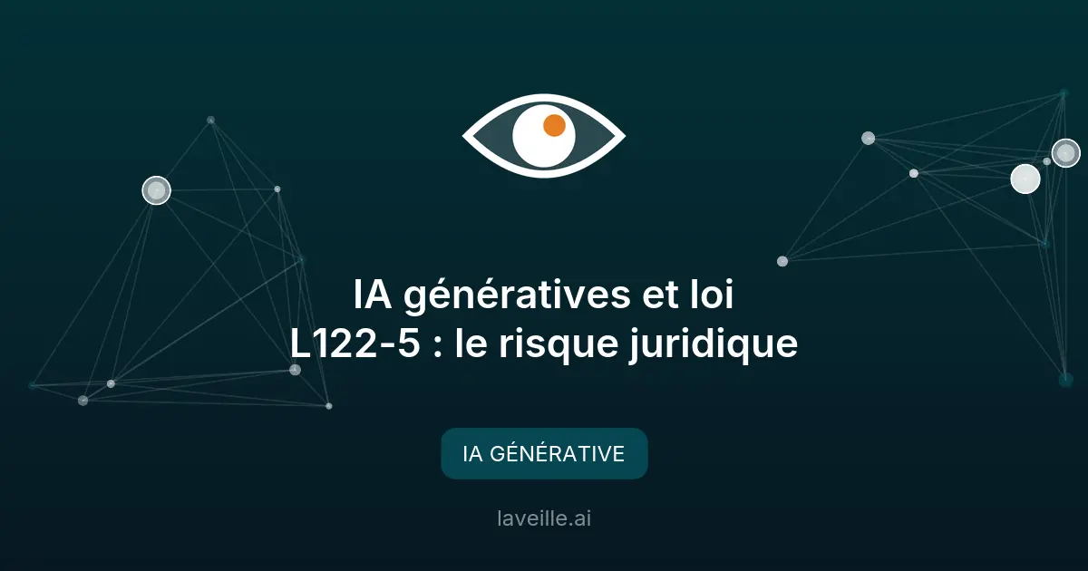 IA génératives et loi L122-5 : le risque juridique