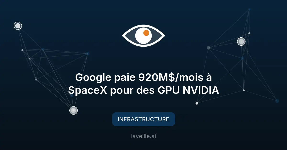 Google paie 920M$/mois à SpaceX pour des GPU NVIDIA