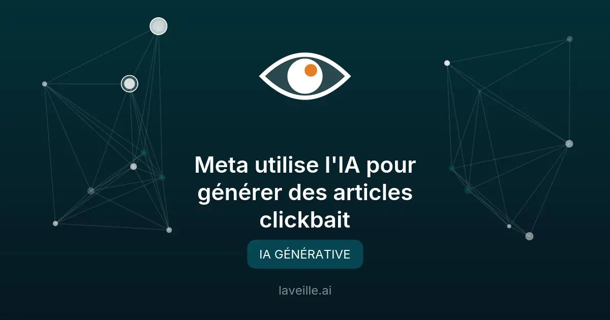 Meta utilise l'IA pour générer des articles clickbait