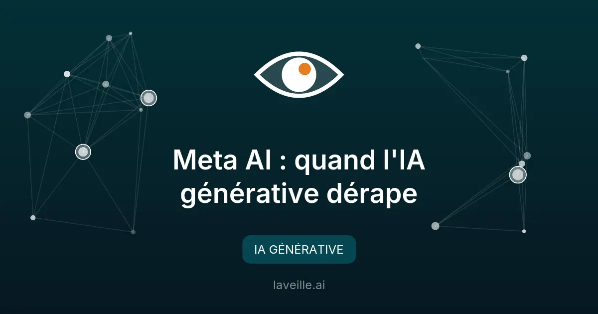 Meta AI : quand l'IA générative dérape