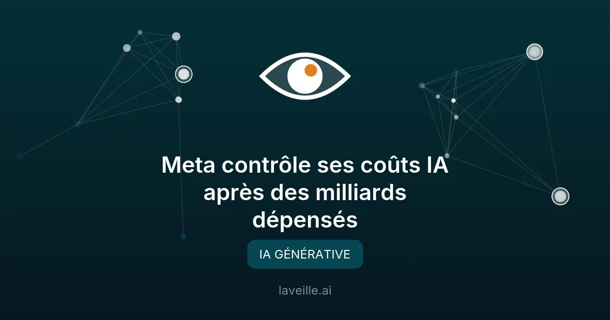 Meta contrôle ses coûts IA après des milliards dépensés