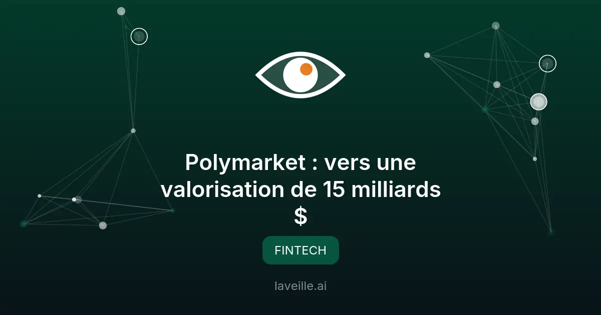 Polymarket : vers une valorisation de 15 milliards $