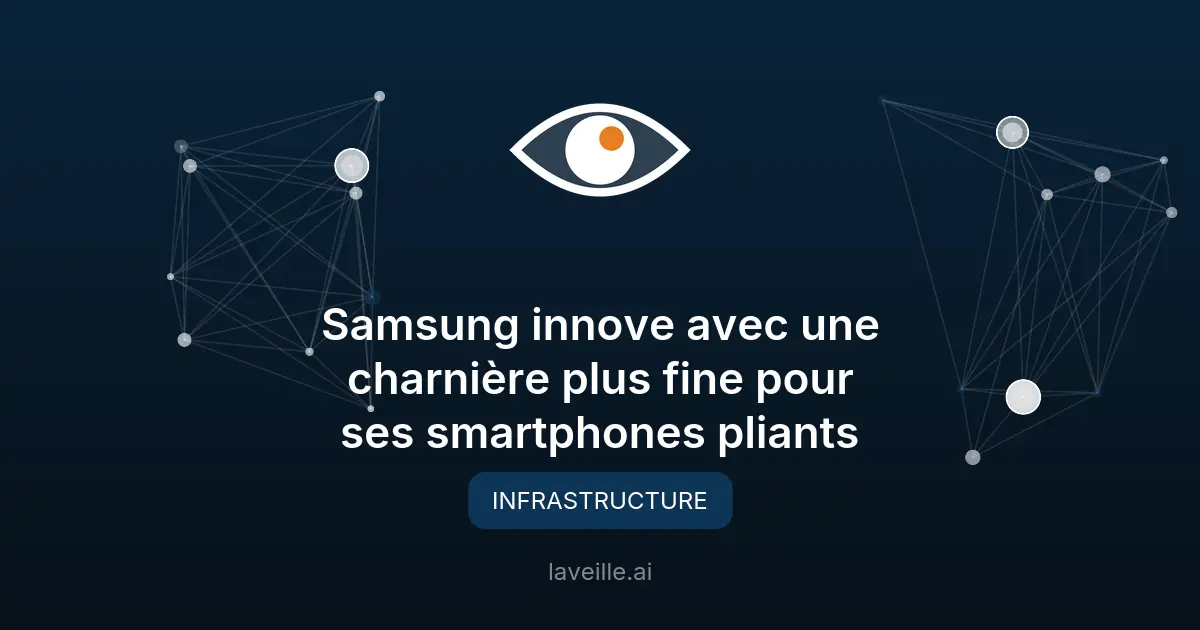 Samsung innove avec une charnière plus fine pour ses smartphones pliants