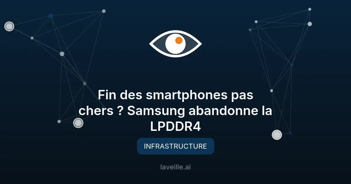 Fin des smartphones pas chers ? Samsung abandonne la LPDDR4