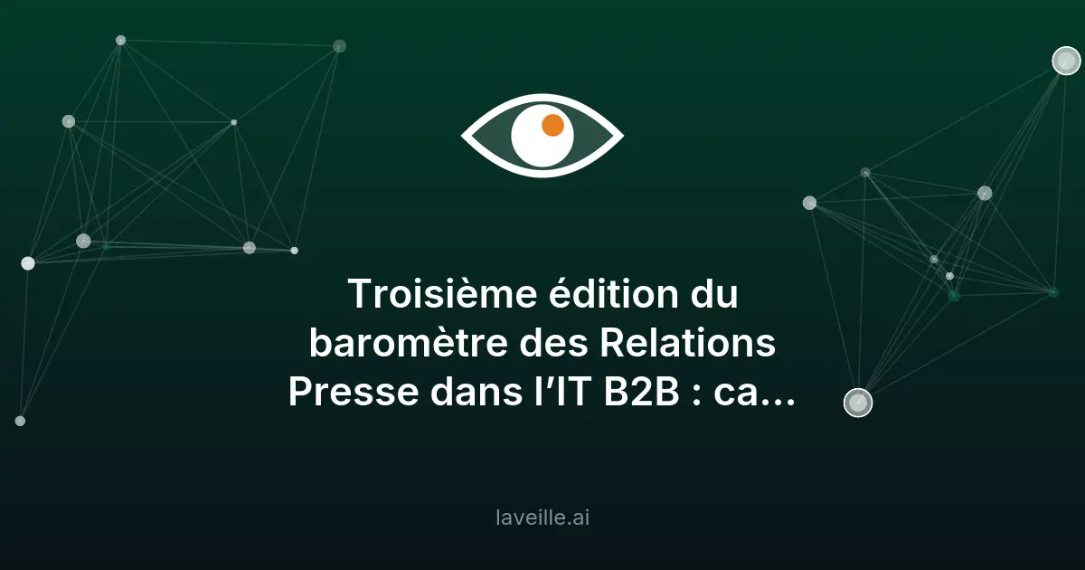 IA domine 70% des communications IT B2B en 2026