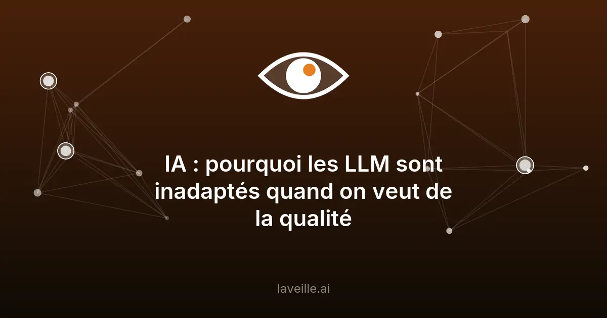Pourquoi les LLM échouent en milieu industriel