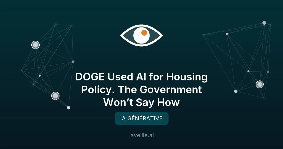 L'IA utilisée secrètement dans les décisions politiques du HUD