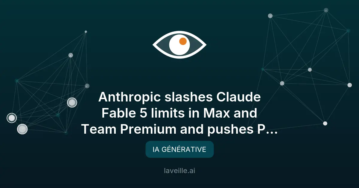 Anthropic réduit l'accès à Claude Fable 5 : ce qui change