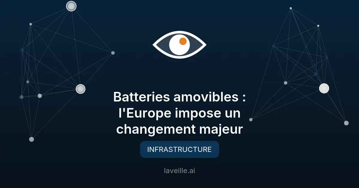 Batteries amovibles : l'Europe impose un changement majeur