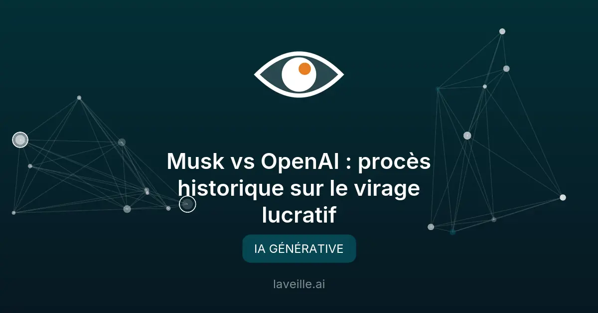 Musk vs OpenAI : procès historique sur le virage lucratif