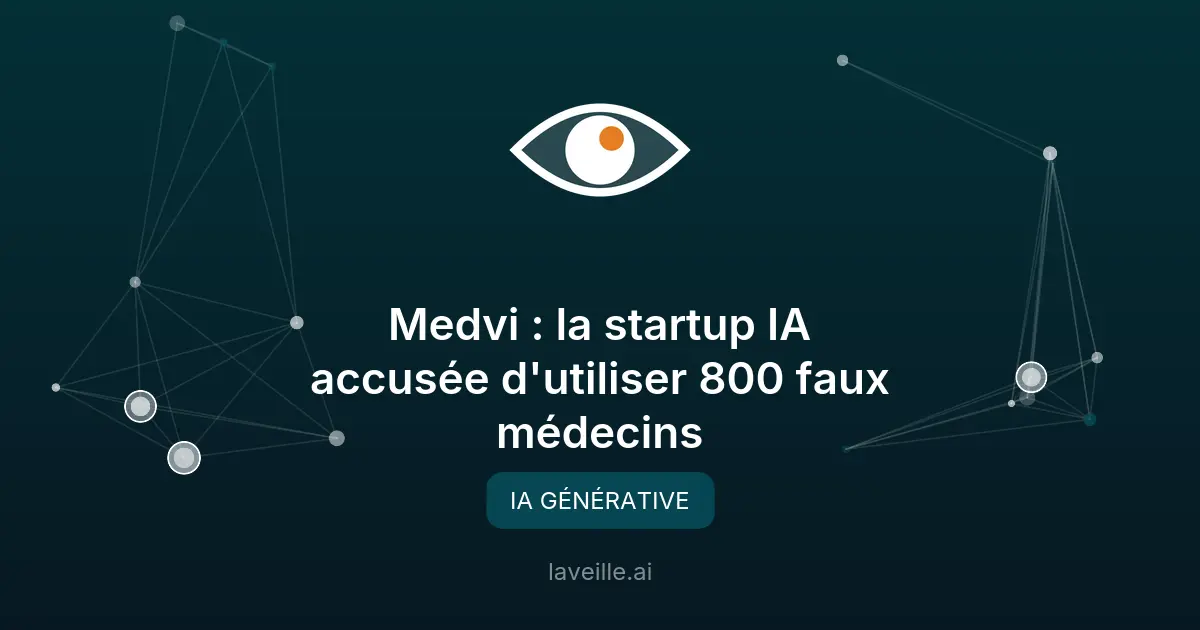Medvi : la startup IA accusée d'utiliser 800 faux médecins