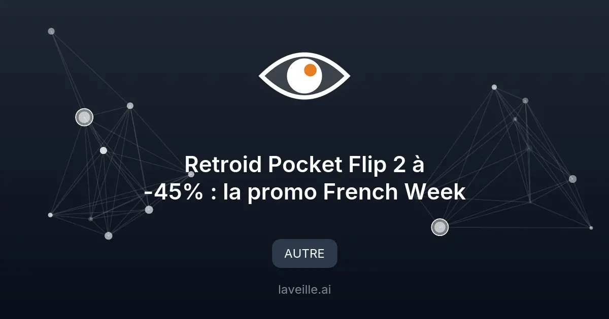 Retroid Pocket Flip 2 à -45% : la promo French Week
