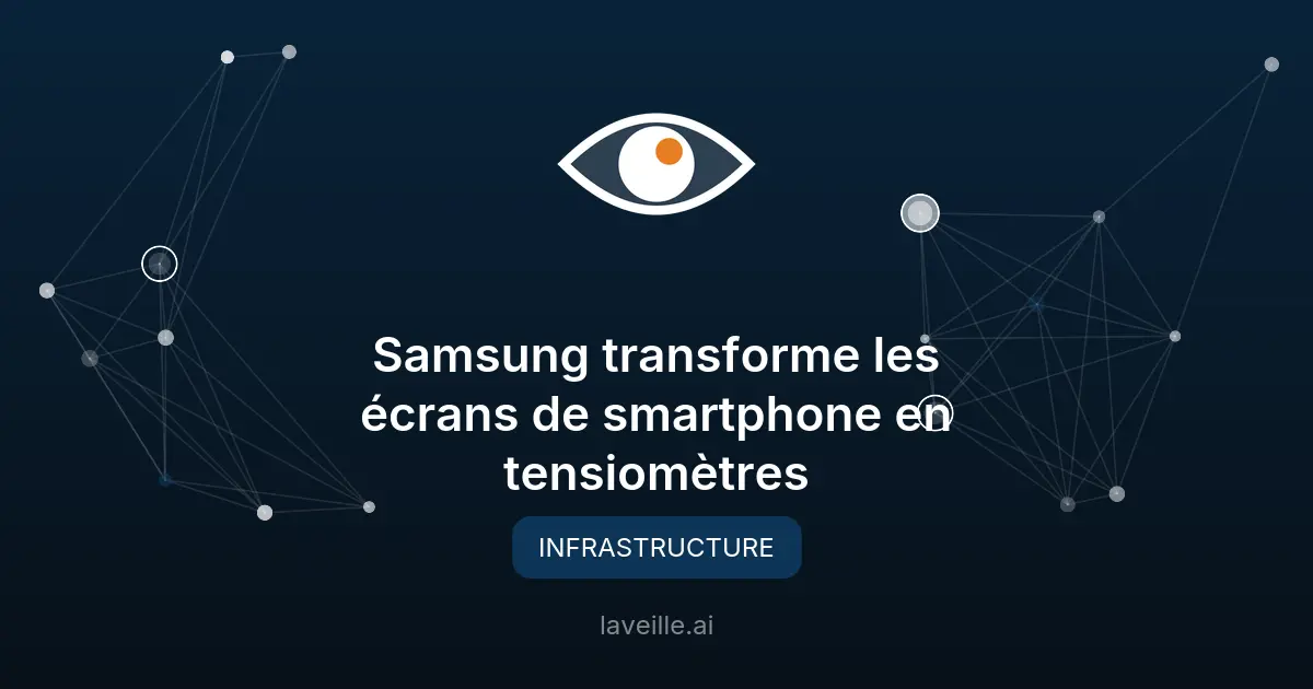Samsung transforme les écrans de smartphone en tensiomètres
