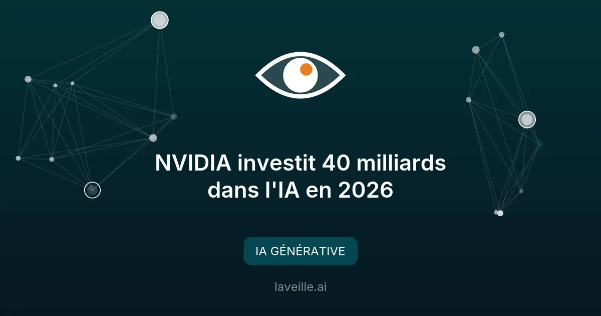 NVIDIA investit 40 milliards dans l'IA en 2026