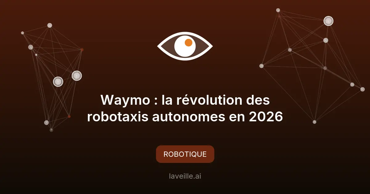 Waymo : la révolution des robotaxis autonomes en 2026