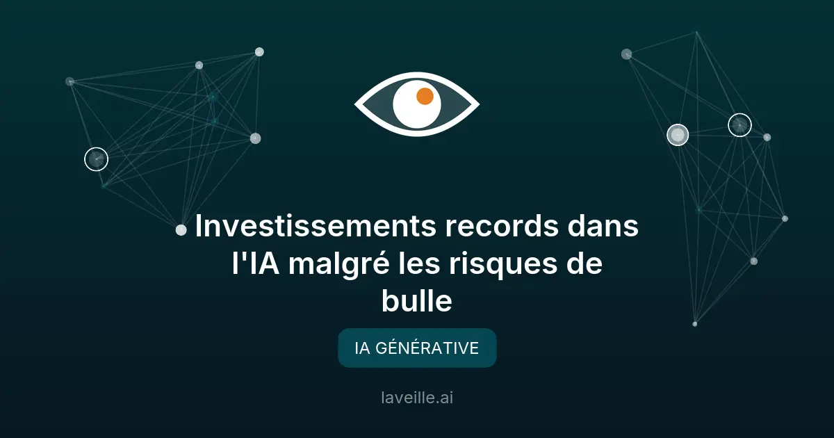 Investissements records dans l'IA malgré les risques de bulle