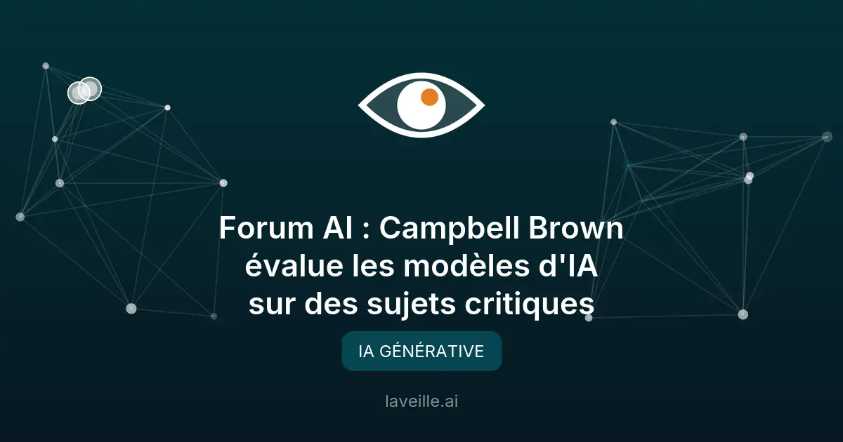 Forum AI : Campbell Brown évalue les modèles d'IA sur des sujets critiques