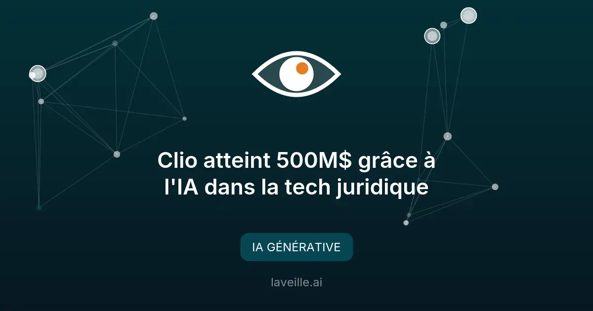 Clio atteint 500M$ grâce à l'IA dans la tech juridique