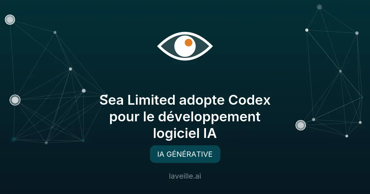 Sea Limited adopte Codex pour le développement logiciel IA